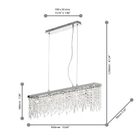 Ideal Lux Giada led suspension lamp in crystal