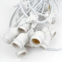 White String Light 10 Lamp holder with descent cable E27 12.5 White String Light 10 Lamp holder with descent cable E27 12.5