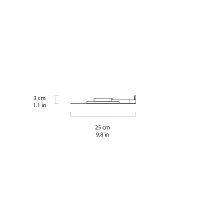 Luceplan Millimetro lampada da parete led