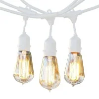 White String Light 10 Lamp holder with descent cable E27 12.5 White String Light 10 Lamp holder with descent cable E27 12.5