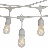 White String Light 10 Lamp holder with descent cable E27 12.5 White String Light 10 Lamp holder with descent cable E27 12.5