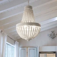 Ideal Lux Monet suspension lamp in wood