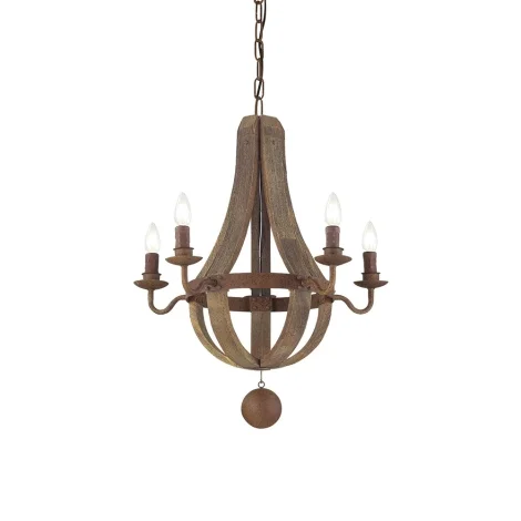 Ideal Lux Millennium suspension lamp in wood