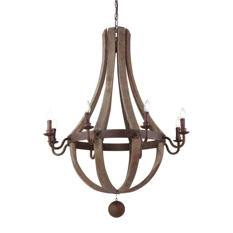 Ideal Lux Millennium lampada a sospensione in legno