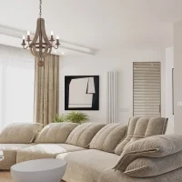 Ideal Lux Millennium suspension lamp in wood