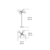 Gallotti&Radice Bolle led floor lamp