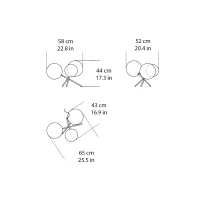 Gallotti&Radice Bolle lampada da tavolo led