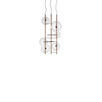 Gallotti&Radice Bolle Tela lampada a sospensione led