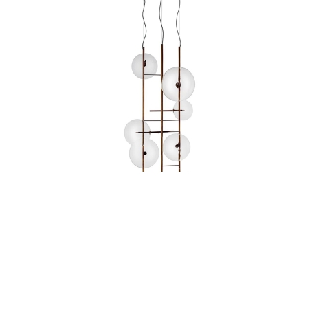 Gallotti&Radice Bolle Tela lampada a sospensione led