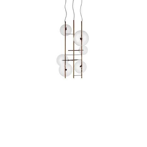 Gallotti&Radice Bolle Tela lampada a sospensione led