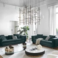 Gallotti&Radice Bolle Tela lampada a sospensione led Gallotti&Radice Bolle Tela lampada a sospensione led