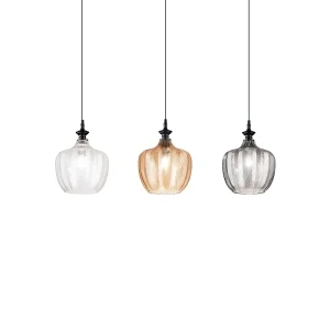 copy of Ideal Lux Blossom suspension lamp in blown glass