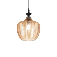 copy of Ideal Lux Blossom suspension lamp in blown glass