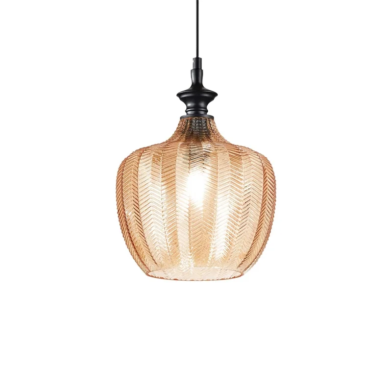 copy of Ideal Lux Blossom suspension lamp in blown glass