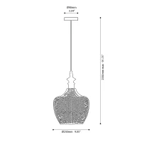 copy of Ideal Lux Blossom suspension lamp in blown glass