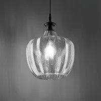 copy of Ideal Lux Blossom suspension lamp in blown glass