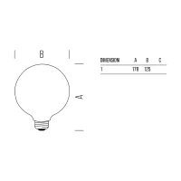 Bot Lighting Globo 125 led lamp opal Bot Lighting Globo 125 led lamp opal
