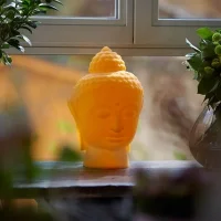 Slide Buddha lampada a batteria