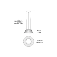 Martinelli Luce Plissè lampada a sospensione led