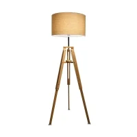 Ideal Lux Klimt floor lamp in wood