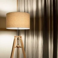 Ideal Lux Klimt floor lamp in wood