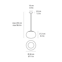 Stilnovo La Mariée lampada a sospensione led
