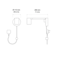 Astro Lighting Ascoli Swing Plug-in applique led