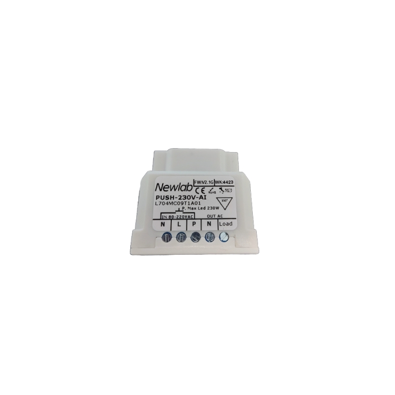 Dimmer Monocanale con Uscita a Taglio Fase push Dimmer Monocanale con Uscita a Taglio Fase push