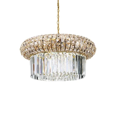 Ideal Lux Nabucco suspension lamp in crystal