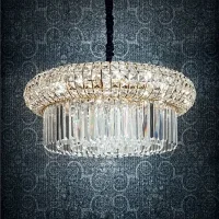 Ideal Lux Nabucco suspension lamp in crystal