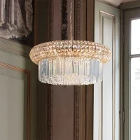 Ideal Lux Nabucco suspension lamp in crystal