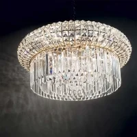 Ideal Lux Nabucco suspension lamp in crystal