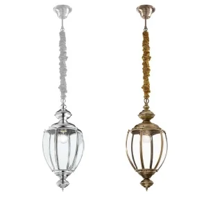 Ideal Lux Norma suspension lamp in metal