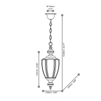Ideal Lux Norma suspension lamp in metal
