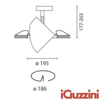 IGuzzini Pixel G12 White Adjustable Recessed Downlight Spotlight