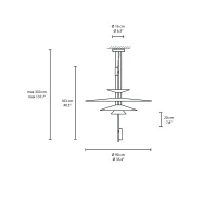 Vibia Flamingo 1550 lampada a sospensione