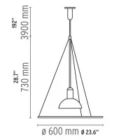 Flos Frisbi Lampada a Sospensione Lampadario a luce diretta