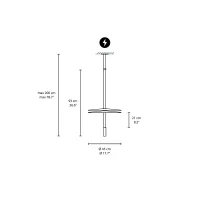 Vibia Flamingo Mini 1575 lampada a sospensione