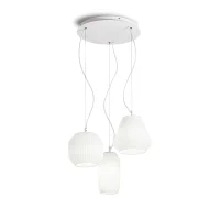 Ideal Lux Origami suspension lamp in blown glass