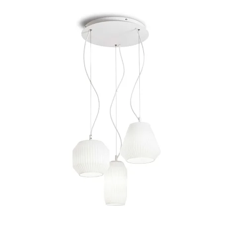 Ideal Lux Origami suspension lamp in blown glass