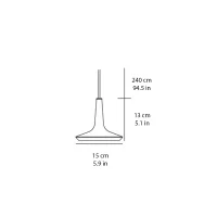 Oluce Kin led suspension lamp