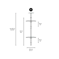 Vibia Flamingo Mini 1590 lampada a sospensione