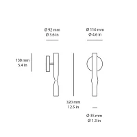 Estiluz Flow led wall lamp