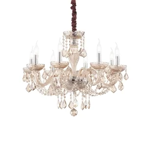 Ideal Lux Rose led suspension lamp in crystal