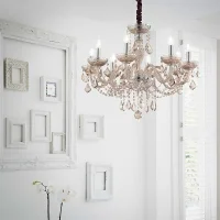 Ideal Lux Rose led suspension lamp in crystal