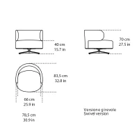 Gallotti&Radice Akiko Lounge armchair