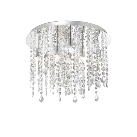 Ideal Lux Royal ceiling lamp in crystal