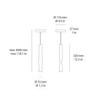 Estiluz Flow led suspension lamp