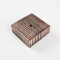 Ceiling Square Rose with 1 Hole in Wood