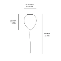 Estiluz Balloon led ceiling lamp